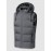 7 Areas Heating USB Charging Thermal Hooded Warm Puffer Quilted Padded Vest Gilet Zippered Pockets Waistcoat (Battery Not Included)