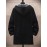 Zip Fly Fleece-lined Hooded Long Jacket